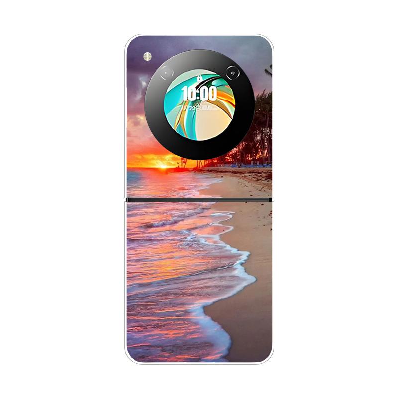 For ZTE Nubia Flip Flip2 Telefoncover Beskyttende Hård PC Skal Stilfuldt Dyremønster Gennemsigtigt Cover Til ZTE Libero Flip Covers