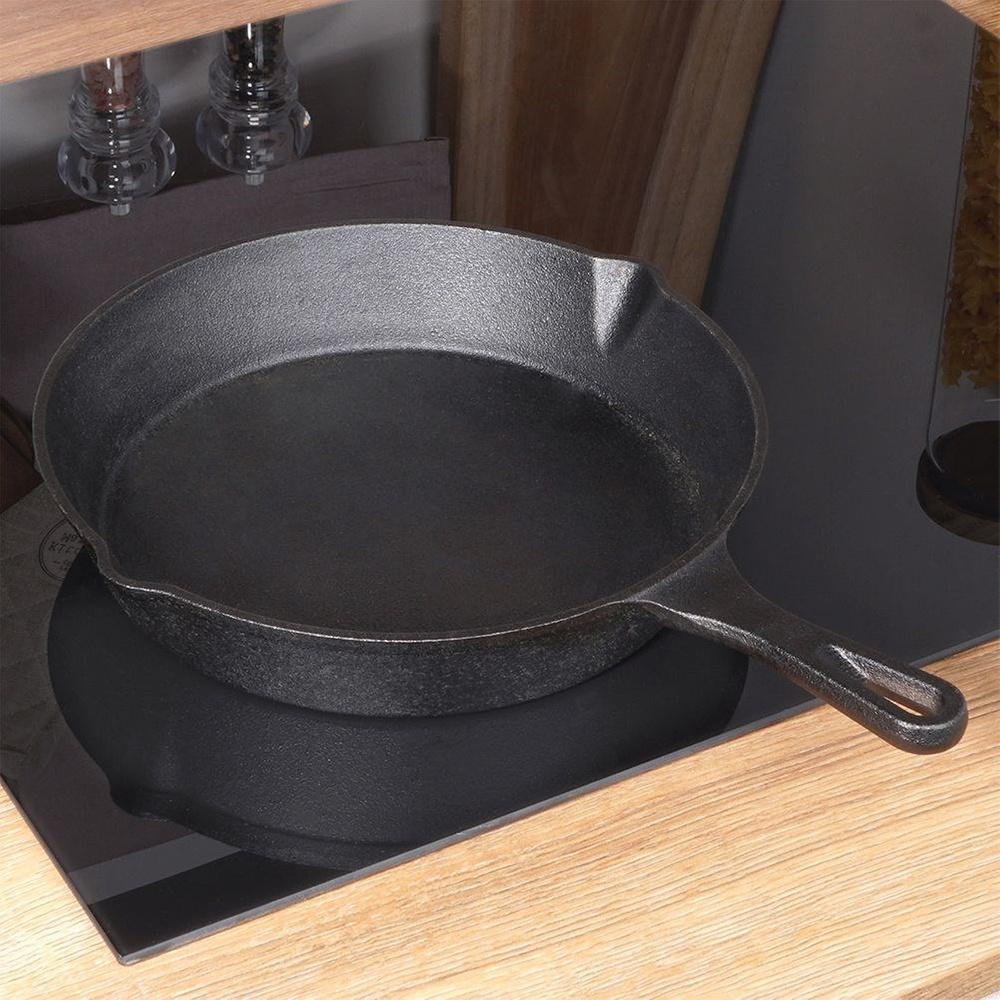 Cast Iron Pan for Gas Induction Grill Fireplace To Oven Plate 25 Cm