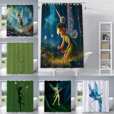 Cartone Animato T-Trilli Tenda da Doccia Impermeabile Tessuto Poliestere Pittura Colorata Tende da Bagno per la Casa Tenda per Bagno con Ganci