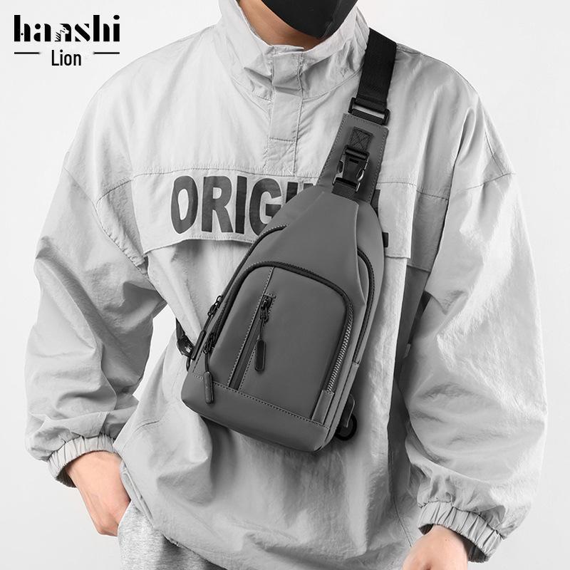 Trendy Waterproof Unisex Korean Style Shoulder and Chest Bag for Travel