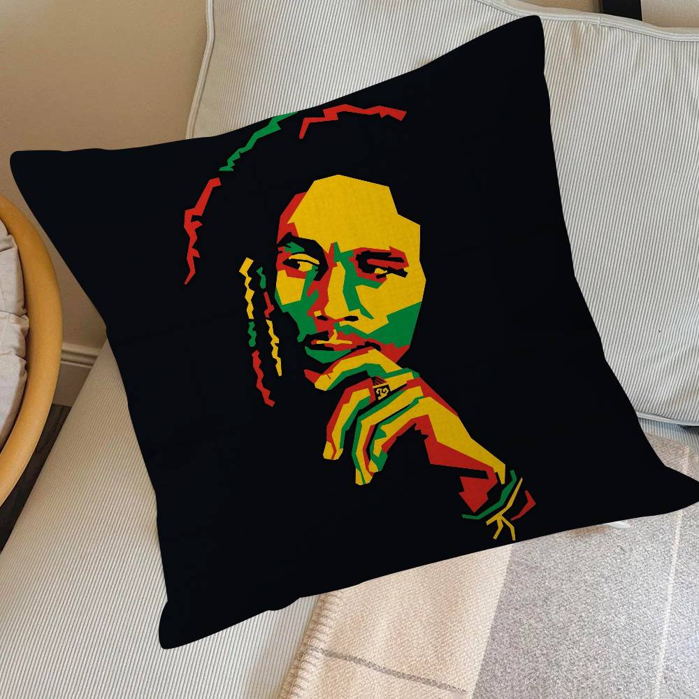 Classic Bobs Marley & T-The Wailers Cushion Cover Decorative Pillow Sofa Home Decor Case Pillow Cases