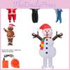 Adult Inflatable Santa Snowman Gingerbread Man Costume For Cosplay And Halloween Parties