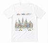 New York City Skyline Illustration New York City Skyline Illustrat White T-shirt