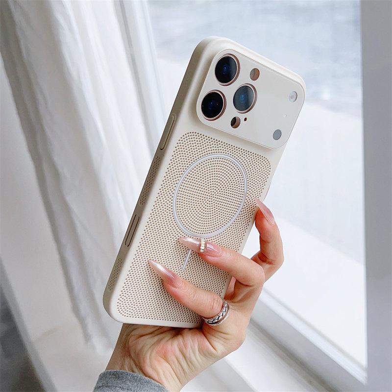 

Heat Dissipation Breathable Phone Case for iPhone 17 Pro: Anti-drop, Magnetic, Full Coverage with Lanyard Hole. iPhone 13 Pro