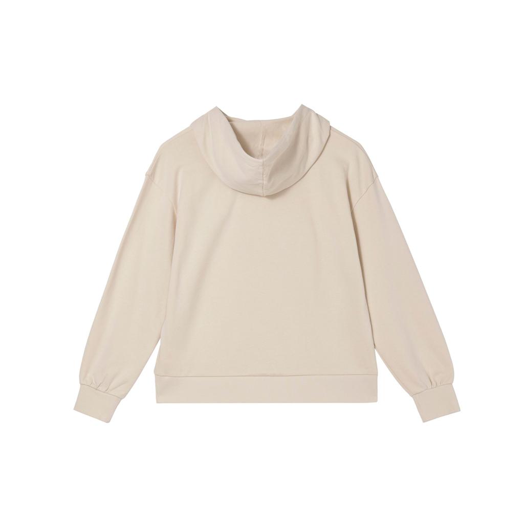 Timberland Logo Patch Hooded Sweatshirt Women Tops Light-Brown A5SX2-EFL