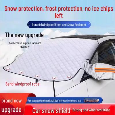 Universal Magnetic Anti-Freeze Car Windshield Cover: Thickened Sunshade & Frost Protection