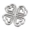 2pcs/1pc No Fade Stainless Steel Heart Spring Lobster Clasp Keychain Oval Clasps Keyring Carabiner Key Holder DIY Jewelry Making