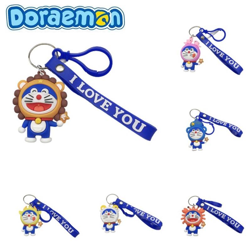 Cute Doraemon Toy Figures Keychain Bag Pendant For Kids Birthday Gift Anime Fans