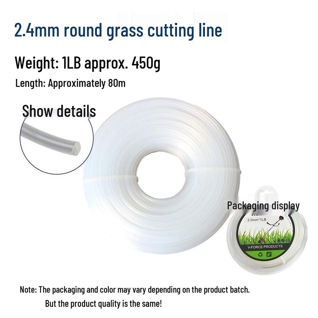 Universal Lawn Mower Accessories: Serrated Nylon Grass Trimming Line with Steel Wire Strip, Wear-Resistant Mower Cutting Head Trimmer