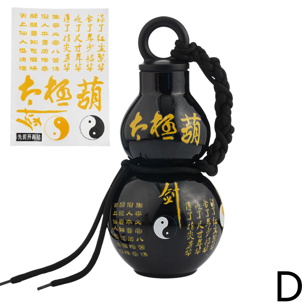 

800ml Gourd water cup Food-grade plastic new creative Portable Outdoor sports kettle with a sticker game Role-Playing Decoration