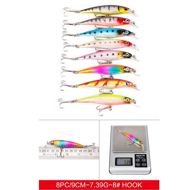 43 zestawy przynęt Lure, zestawy przynęt Luya, zestawy mieszane przynęt miękkich i twardych, bass krzyżowy, wszystko w zestawach mieszanych