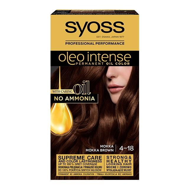 Syoss Pro Permanent Hair Color Cream - Dark Mocha 4-18 (50ml)
