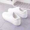 Fashion Women Sneakers 2025 Fashion Breathble Vulcanized Shoes Pu Leather Platform Shoes White Lace Up Casual Shoes Zapatos Mujer