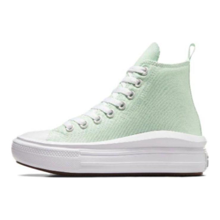 Converse Chuck Taylor All Star Move Platform High GS Sticky Aloe Kids Sneakers Blue White Black A06350C