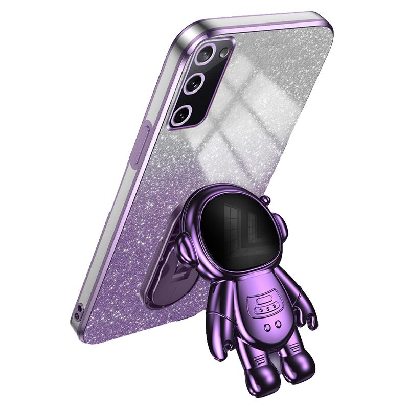 For Samsung Galaxy S20 FE 2022/S20 Lite/S20 FE 5G/S20 FE Astronaut Kickstand Phone Case PC+TPU Cover