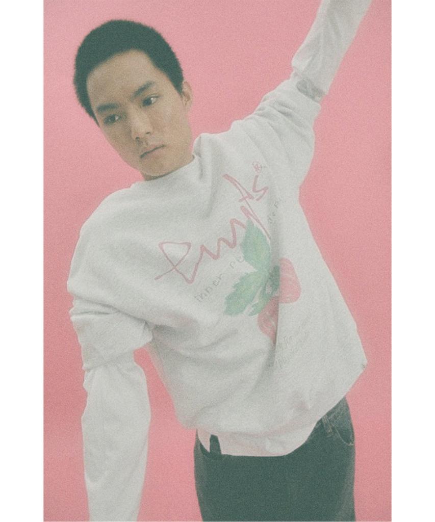 PHYSICAL DEPARTMENT Strawberry Sweatshirt_Light Gray