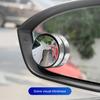 2 Pairs Suction Cup Car Convex Blind Spot Mirrors 360-Degree Rotation Waterproof Fog-proof Car Convex