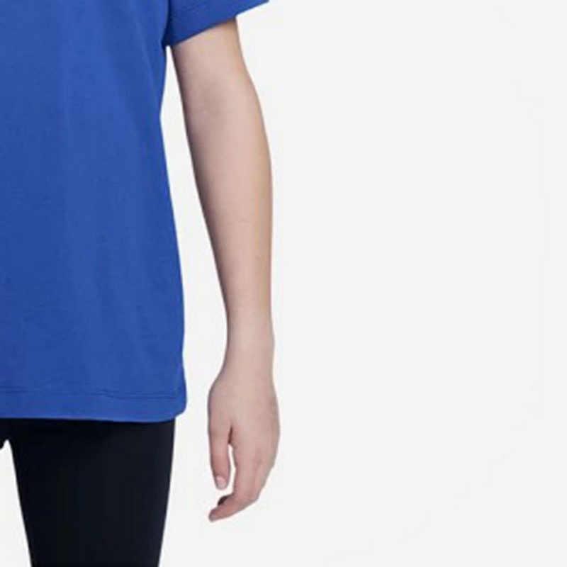 Nike Loose Fit Sports Basketball Printed Short Sleeve T-Shirt Kids tops Blue FZ5123-480