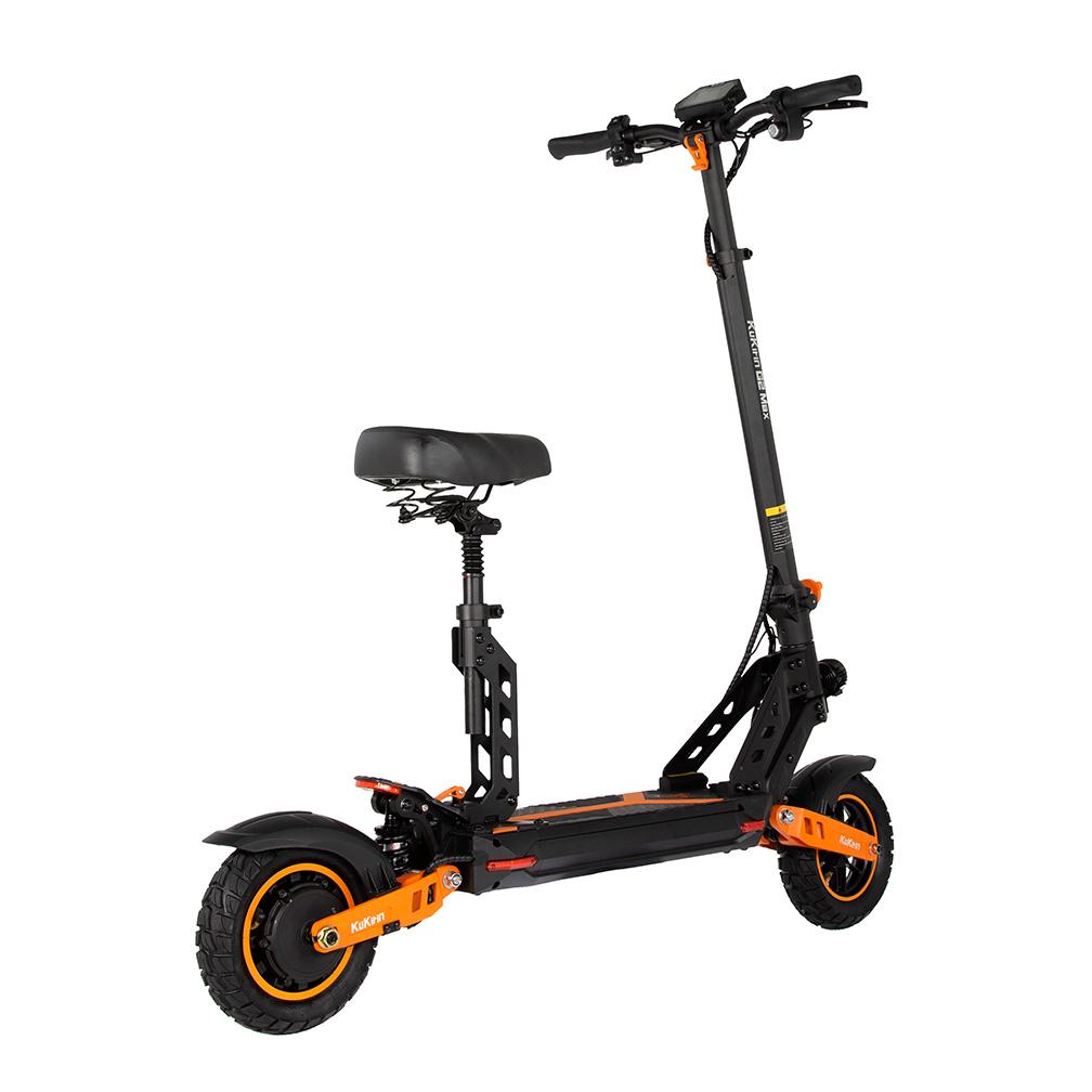 Kukirin GII Max Stadselsparkcykel 1000W 48V 20,8Ah, 55km/h Snabb Pendlar E-sparkcykel med Säte, Bekväm för Alla Åldrar