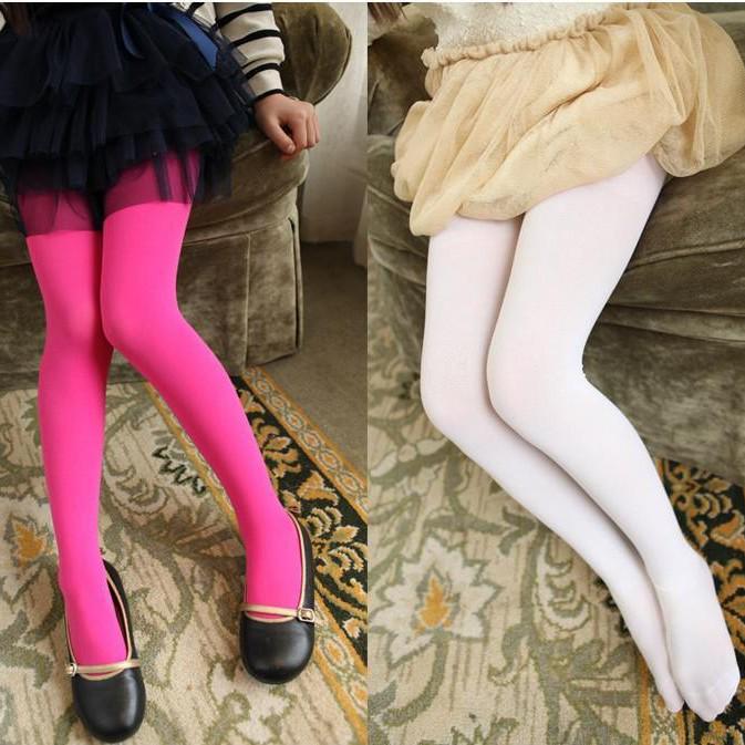 Medias de Terciopelo de Colores Dulces para Danza Infantil para Primavera y Otoño