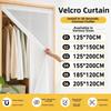 White Self-Adhesive Curtains Velcro Self-Adhesive Privacy Sheer Curtains  Living Room Blinds