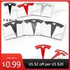 Car Sticker 2025 Hot Car Logo Badge Hood Front Grille Rear Trunk Decoration Sticker Accessories For Tesla Model 3 Model Y Cybert
