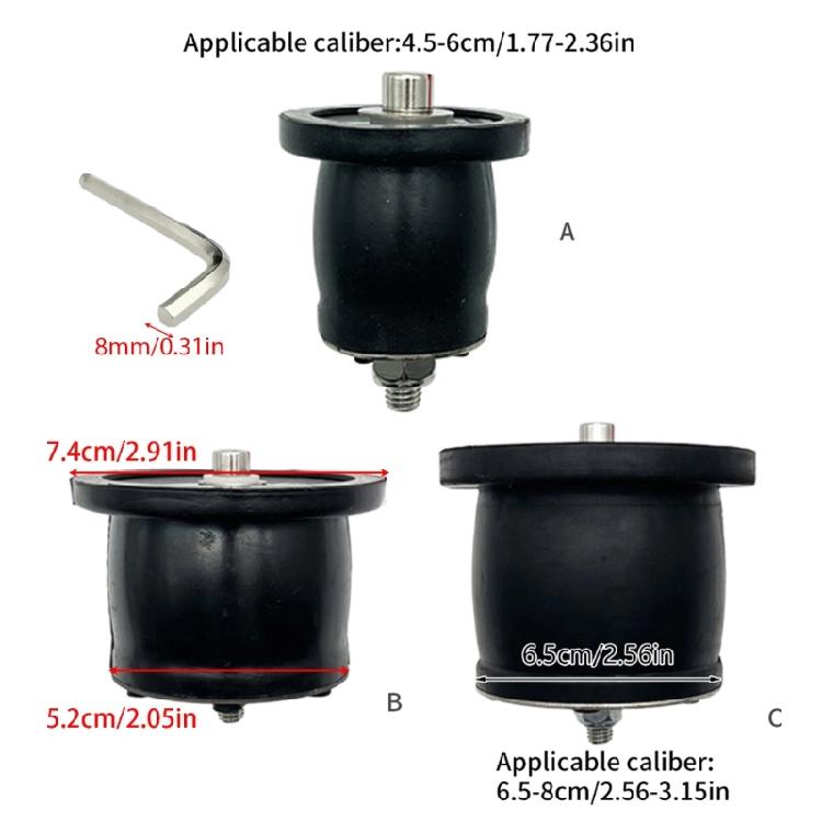 Adjustable Drain Cleanout Caps Plug Anti Backflow Design Stainless Steel Tool And Rubber Seal Suitable for Marine Pipes