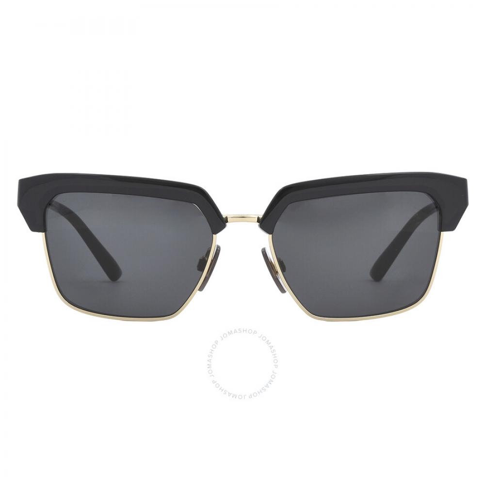 

Dolce Gabbana Темно-серые квадратные мужские солнцезащитные очки DG6185 501 87 55