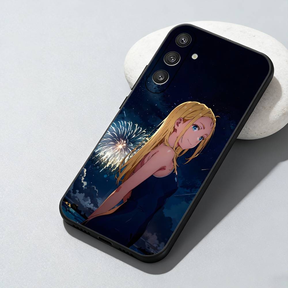 

Summer Time R-Render-ing Anime Time Loop Phone Case For Samsung Galaxy A73,A72,A71,A70,A52,A51 Others Soft Black Cover Samsung a21