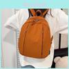 Trendy Solid Color Large Capacity Backpack For College And Travel With Breathable Design
