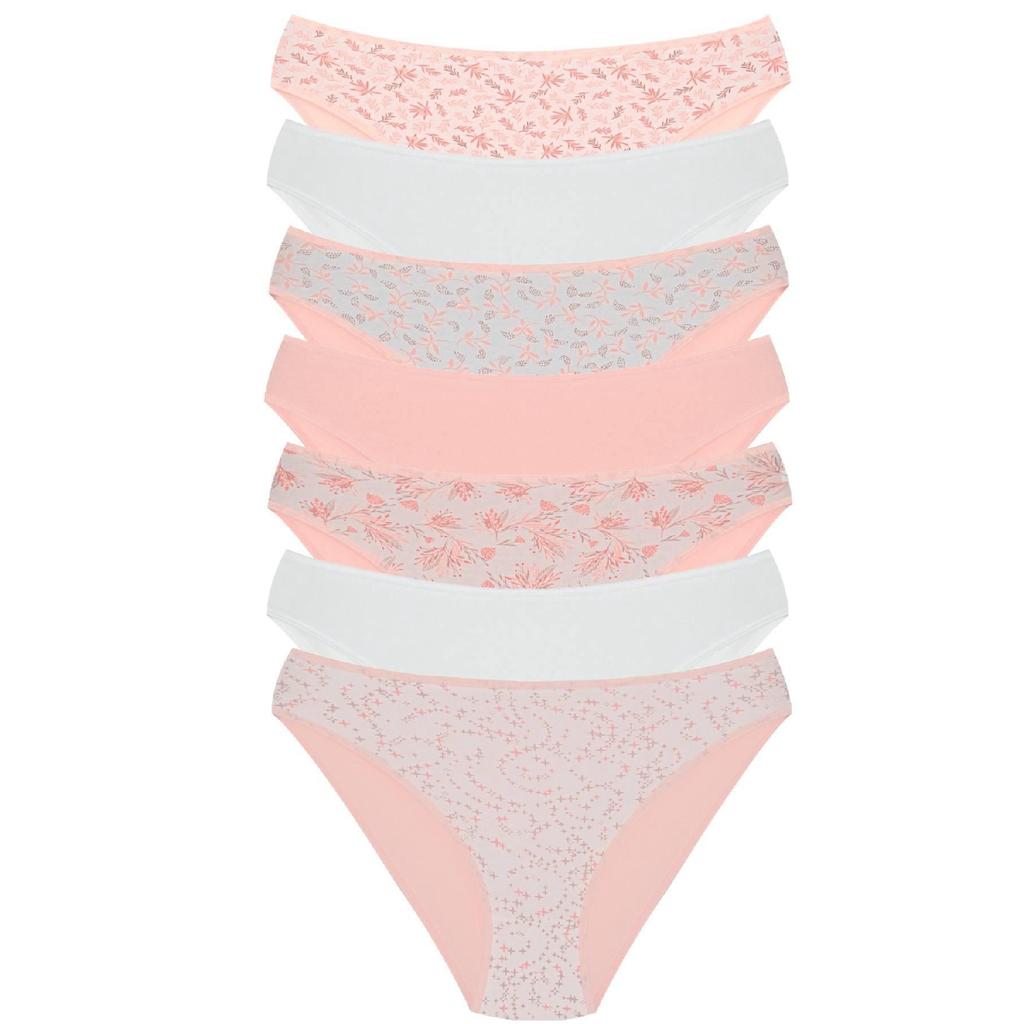 18001-6 Women's 7-piece Leo In Love Bikini Panties Pack V10