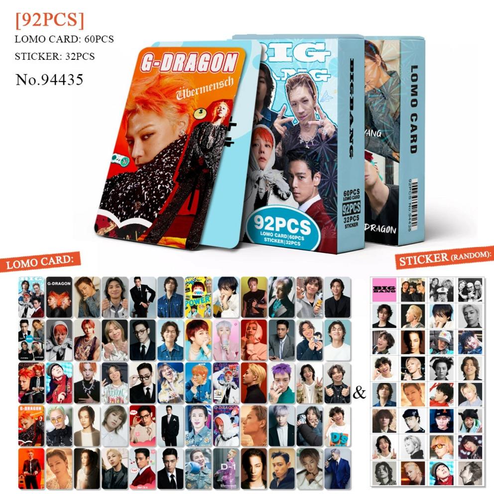 Big Bang Daesung, GD, Taeyang Fotokarten (60 Blatt) + Aufkleber (64 Blatt) (4 Optionen)