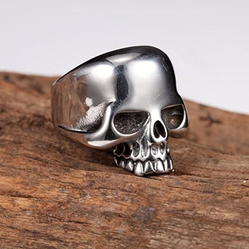 Halloween Skull Ring for Men Hip-hop Retro Exaggerated Ring