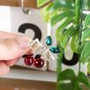 Simple Mini Small Hair Claws Diamond Crystal Korean Style Headwear Rhinestone Hairpin Female Hair Accessories Cherry Hair Claw