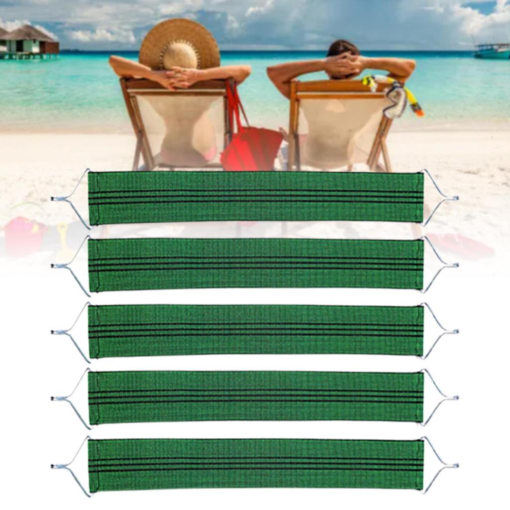 Folding Chair Fabric Bands 5 Pieces Lounge Chair Replacement nylon cord Lounge Chair Accessories Repair Rope Replacement