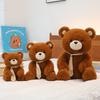 Brown Bear Doll Plush Toy Silk Scarf Teddy Bear Doll Grab Machine Doll Sleeping Pillow Birthday Gift Female
