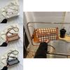 Trendy 2023 Spring Fashion Simple Checkered Shoulder Bag Ladies Crossbody Small Square Bag