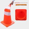 Reflective PVC "No Parking" Traffic Cone - Safety Roadblock & Ice Cream Bucket/Cup Design