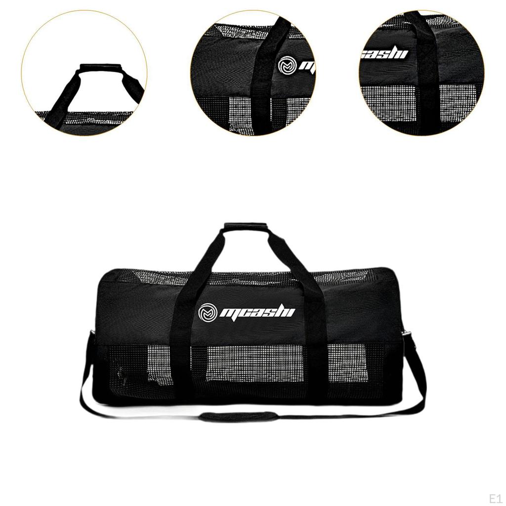 Scuba Diving Duffle Bag Mesh Dive Duffel 60L Multipurpose Handbag Pouch for Snorkeling Boating