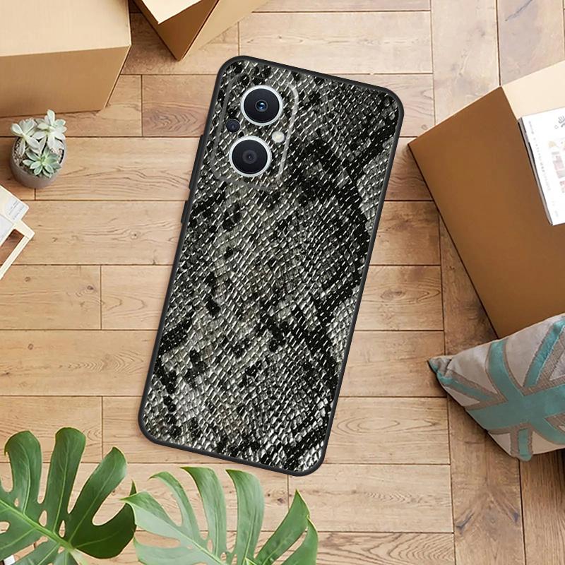 

Чехол для телефона с принтом под змеиную кожу для OPPO Reno 14 12 11 13 F 10 Pro 8T 8 Lite OPPO Find X9 X8 X6 X5 Pro Задняя крышка OPPO Find X5