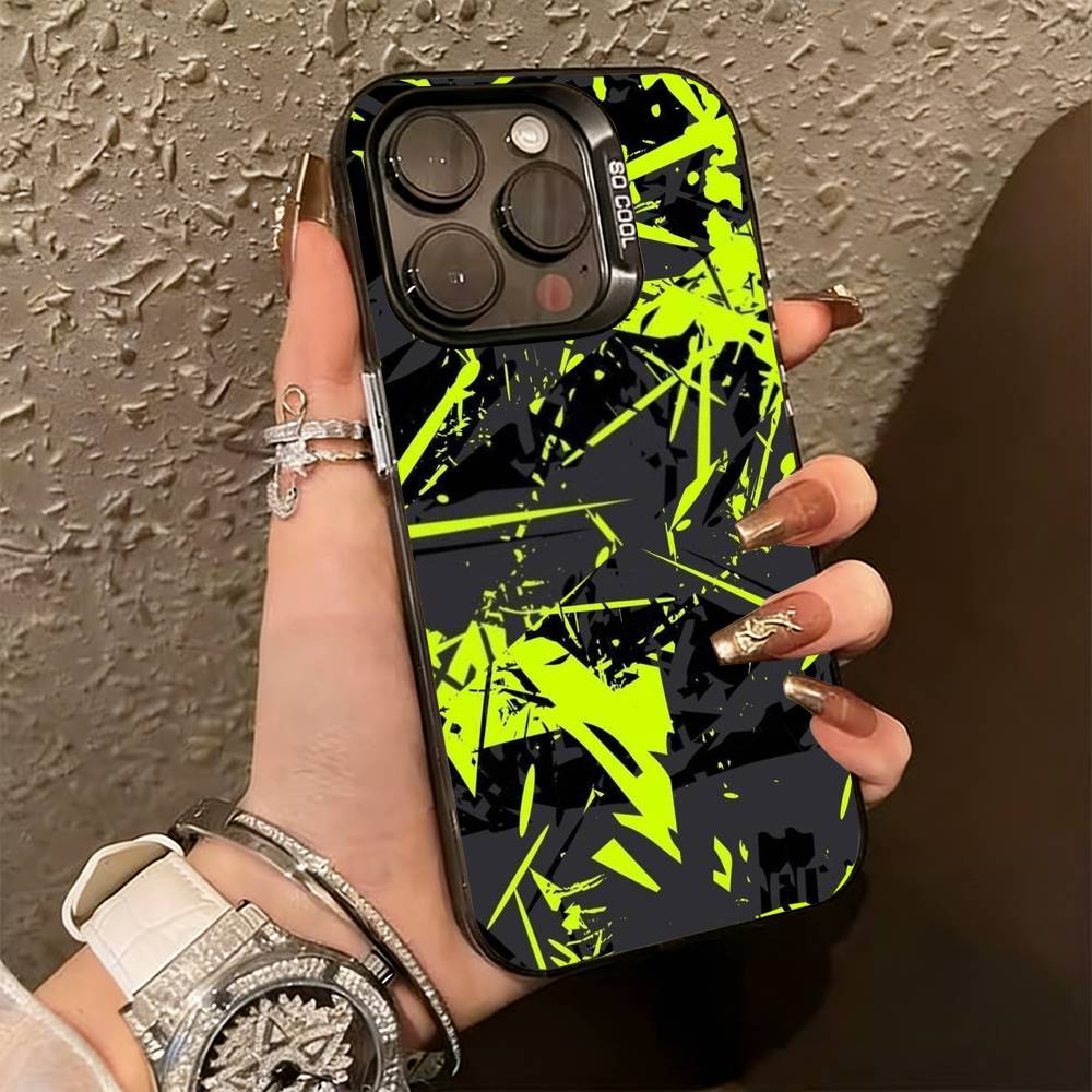 G-Граффити Арт Крутая Вещь Чехол Для Телефона Для iPhone 17,16,15,14,13,12,11 Plus,Pro Max,XS,Красочный Серебристый Черный Чехол iPhone14
