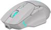Wireless Mouse Defender STIX GM-009 Optical 3200dpi White RGB RECHARGEABLE 7 Buttons Gaming Clickless Silent