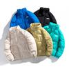 Men's and Women's Winter New Loose Short Cotton-padded Coat Large Size Stand-up Collar Simple Cotton-padded Jacket