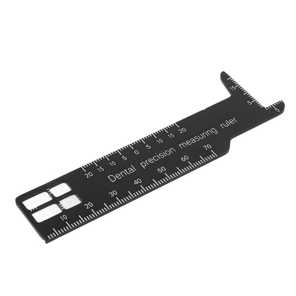 Metal Dental Span Measuring Ruler Double Sided Availability Medical Tool For Dentistry