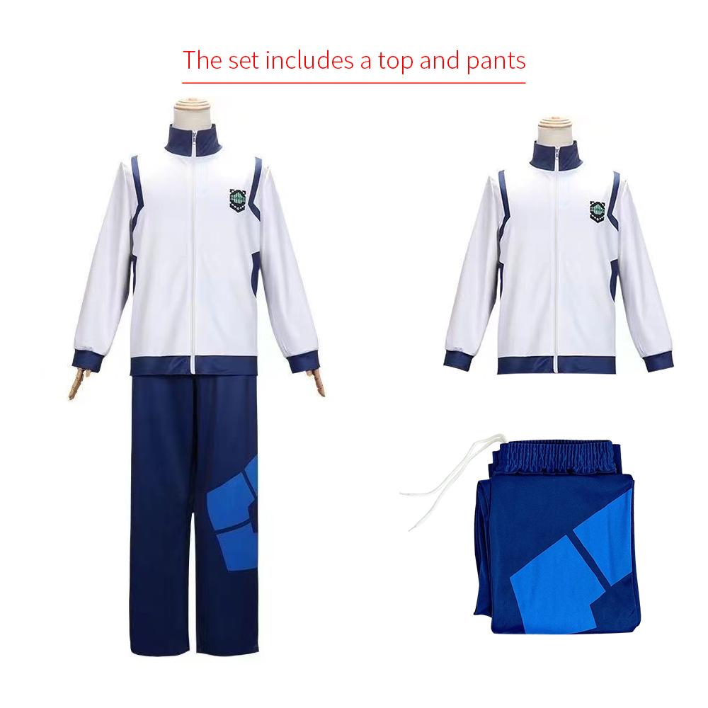 Anime BLUELOCK Cosplay Kostým Seishiro Nagi Isagi Yoichi Cosplay Uniforma Oblek Športové oblečenie BLUE LOCK Tepláková súprava Školská Halloween