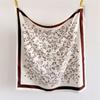 Spring and summer flower oblique silk scarf large square scarf fashionable versatile printing imitation silk dust-proof shawl headscarf scarf women