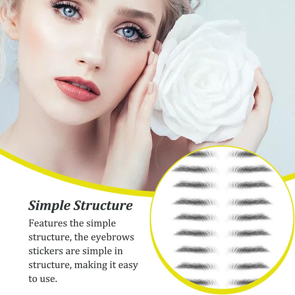 Eyebrow Stickers Making Up Tools Eyebrows Tattooing Tool Beautiful Young Girls Waterproof Tattoos Decals Cosmetic Accessory