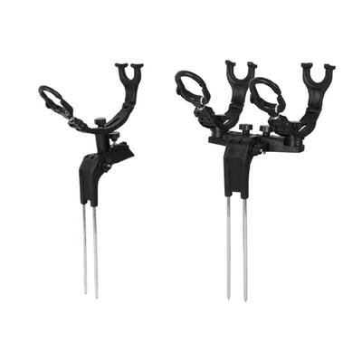 Single/Double Poles Holder Fishing Poles Support Fishing Gear Accessories Rod Holder Bracket Fishing Rod Stand Portable