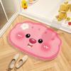 Cartoon Cute Cashmere Floor Mat Toilet Entrance Door Moisture Moisture-wicking Anti Slip Wear Resistant Carpet Household Bathroom Soft Foot Mat