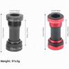 1.37x24T BB Bottom Bracket Road Bicycles Bottom Bracket Aluminum Alloy Mountain Bikes Bottom Bracket 68-73mm Steel Bearings